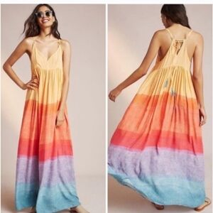 Gorgeous Carla Weeks Setting Sun Ombre Dress Xs Vguc HTF